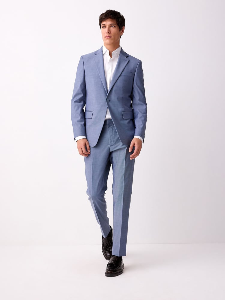 Blue Skinny Fit Suit Jacket - Image 2 of 10