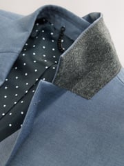Blue Skinny Fit Suit Jacket - Image 8 of 10