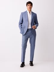 Blue Skinny Fit Suit Trousers - Image 2 of 5