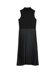 Albaray Jersey And Woven Pleat Black Dress - Image 4 of 4