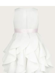 Monsoon White Baby Scuba Sleeveless Cancan Ruffle Dress - Image 2 of 3