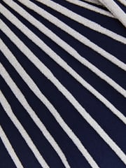 Reiss Silver Ice 9-13 yrs Metallic Contrast Ribbed Dress - Image 4 of 4