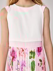 Baker by Ted Baker Pink Pleated Leg Floral Print Jumpsuit - Image 5 of 9