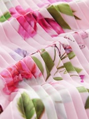 Baker by Ted Baker Pink Pleated Leg Floral Print Jumpsuit - Image 9 of 9