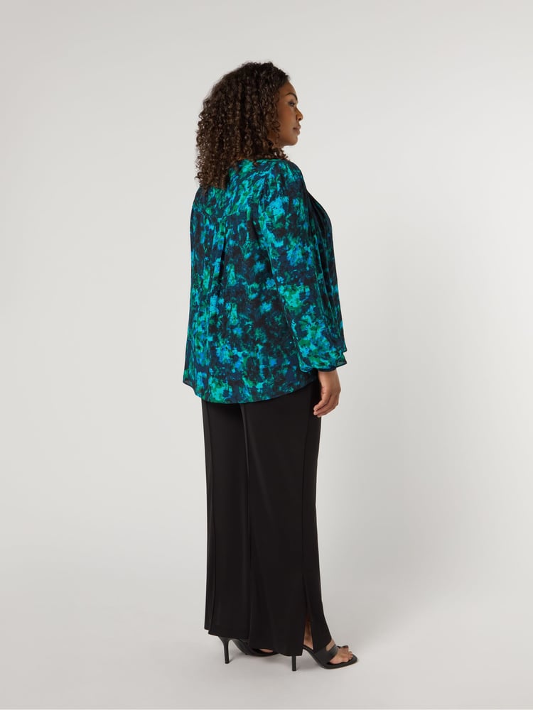 Live Unlimited Curve Jersey Seam Detail Black Trousers - Image 3 of 3