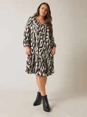Evans Abstract Animal Print Mini Dress - Image 2 of 5
