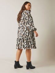 Evans Abstract Animal Print Mini Dress - Image 3 of 5