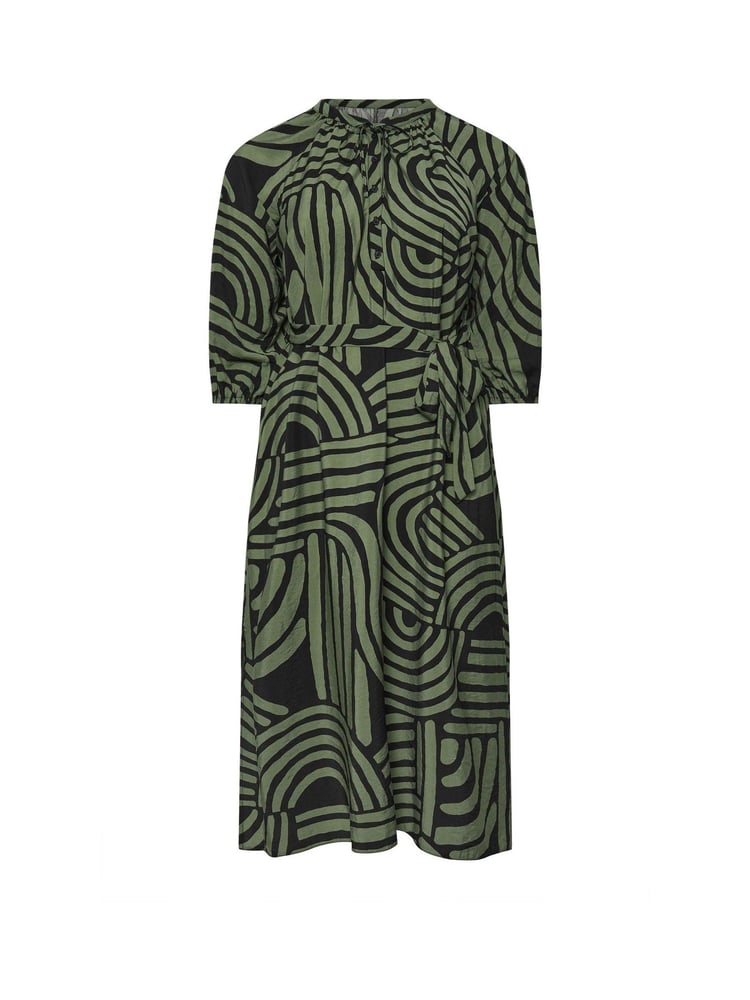 Evans Abstract Swirl Print Midi Dress - Image 5 of 5