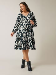 Evans Abstract Animal Print Mini Dress - Image 2 of 5