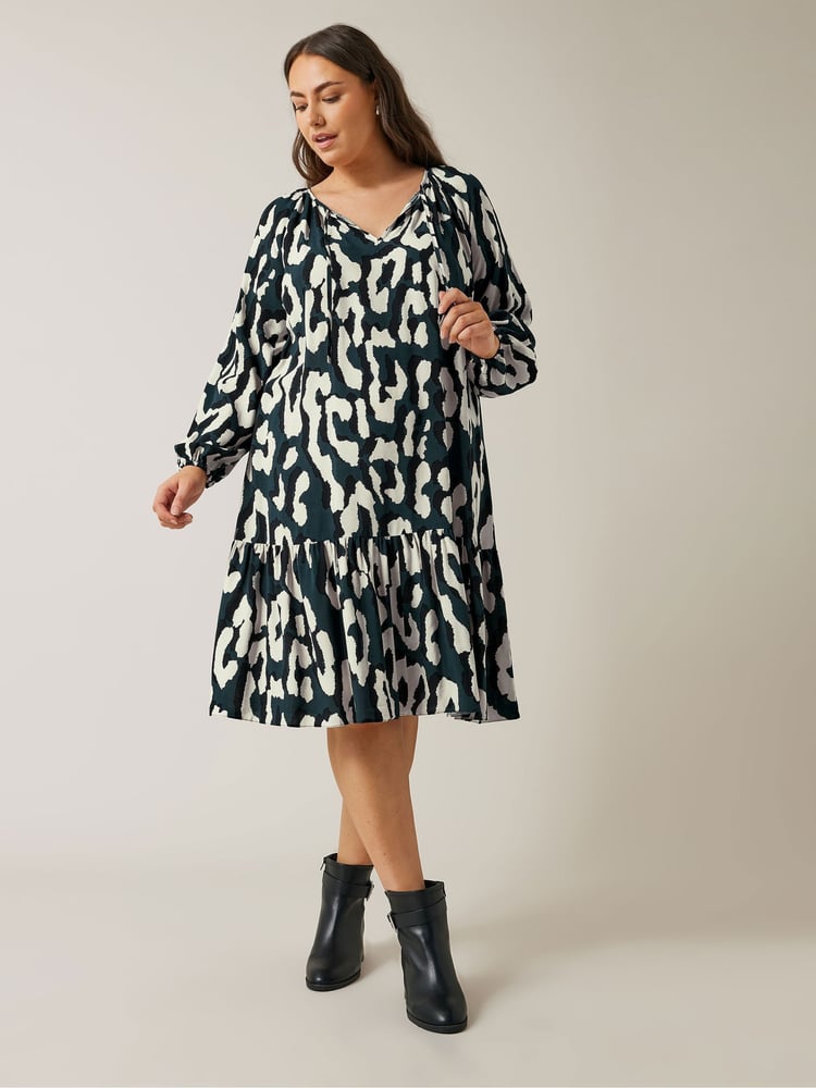 Evans Abstract Animal Print Mini Dress - Image 2 of 5