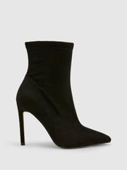 Novo Black Wide Fit Katya Point Stiletto Ankle Boots - Image 2 of 4