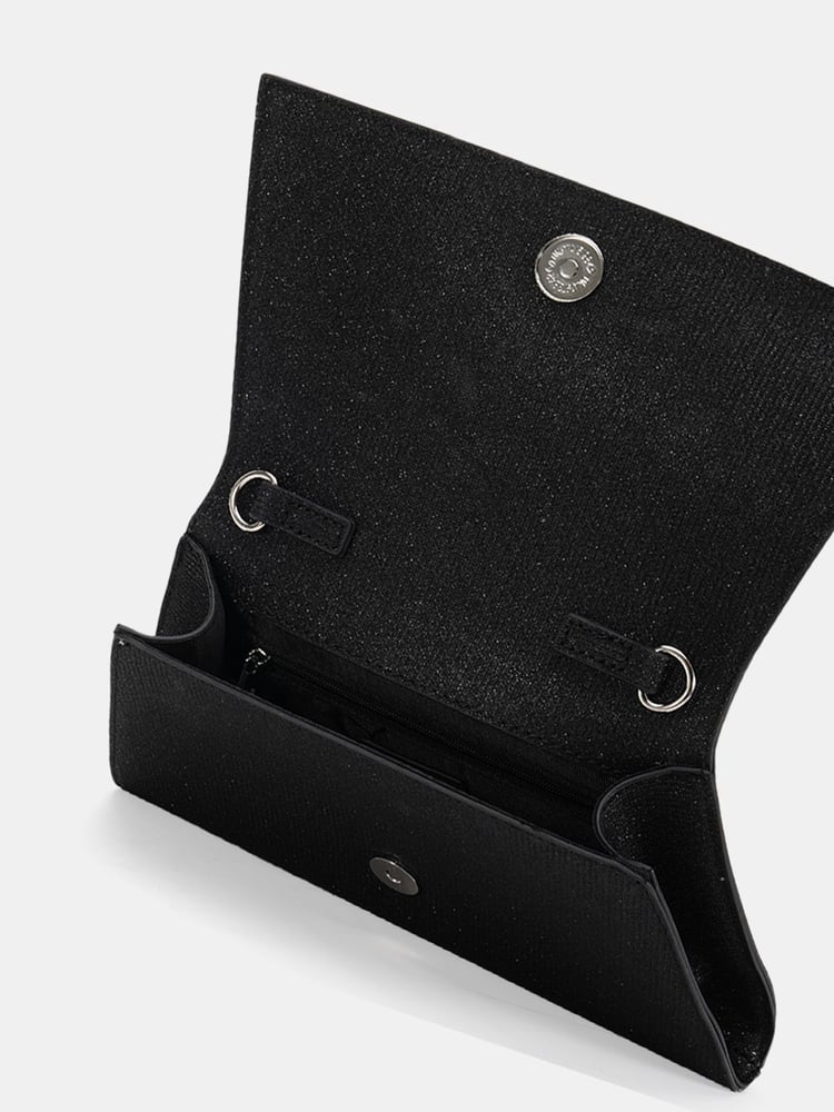 Novo Black Annie Luxe Clutch Bag - Image 4 of 4 Novo Black Annie Luxe Clutch Bag - Image 4 of 4