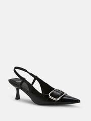 Novo Black Regular Fit Isera Point Slingback Buckle Court Shoes - Image 5 of 6