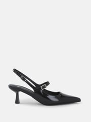 Novo Black Ispra Slingback Mary Jane Point Court Shoes - Image 2 of 6
