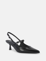 Novo Black Ispra Slingback Mary Jane Point Court Shoes - Image 3 of 6