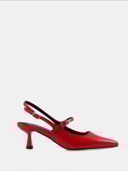 Novo Red Ispra Slingback Mary Jane Point Court Shoes - Image 2 of 6