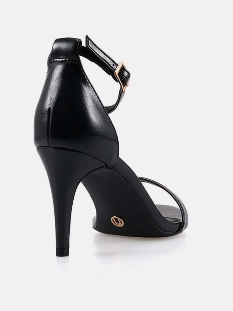 Novo Black Regular Fit Berril Two Part Mid Sandals - Image 2 of 5