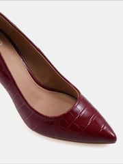 Novo Red Wide Fit Impossible Point Court Shoes - Image 4 of 6
