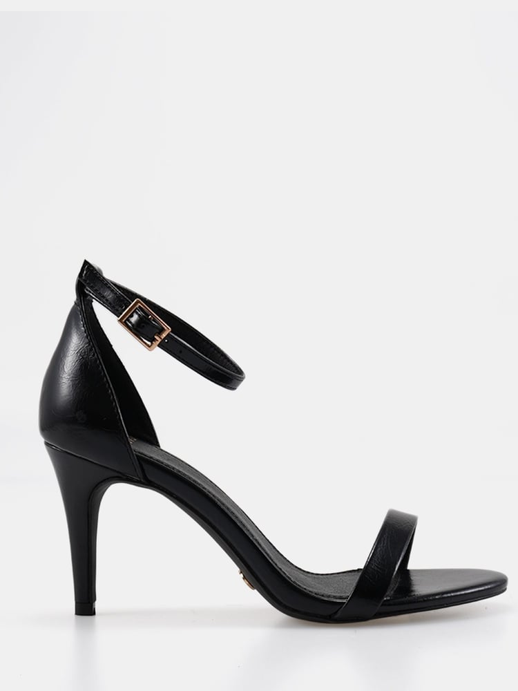 Novo Black Wide Fit Berril Two Part Mid Sandals - Image 2 of 5