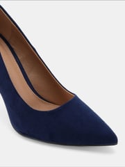 Novo Blue Wide Fit Impossible Point Court Shoes - Image 5 of 6