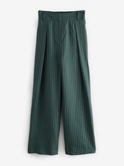 Green Stripe Elasticated Back Wide Leg Trousers - Image 5 of 7