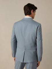 Blue Slim Fit TENCEL™ Suit Jacket - Image 3 of 10