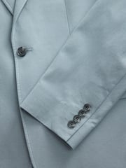 Blue Slim Fit TENCEL™ Suit Jacket - Image 8 of 10