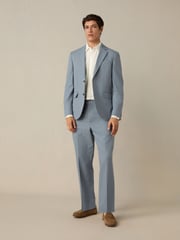 Blue Slim Fit TENCEL™ Suit Trousers - Image 2 of 11