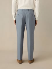 Blue Slim Fit TENCEL™ Suit Trousers - Image 3 of 11