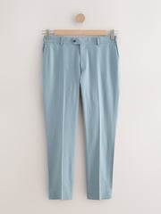 Blue Slim Fit TENCEL™ Suit Trousers - Image 6 of 11