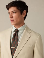 Neutral Slim Fit TENCEL™ Suit Jacket - Image 4 of 4