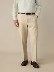 Neutral Slim Fit TENCEL™ Suit Trousers - Image 1 of 5