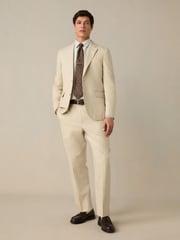 Neutral Slim Fit TENCEL™ Suit Trousers - Image 2 of 5