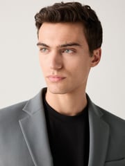 Grey Slim Fit Motionflex Stretch Suit Jacket - Image 2 of 9