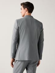 Grey Slim Fit Motionflex Stretch Suit Jacket - Image 4 of 9