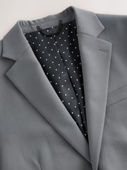 Grey Slim Fit Motionflex Stretch Suit Jacket - Image 6 of 9