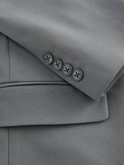 Grey Slim Fit Motionflex Stretch Suit Jacket - Image 8 of 9