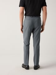 Grey Slim Fit Motionflex Stretch Suit Trousers - Image 3 of 11