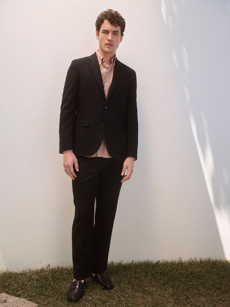 Black Slim Fit TENCEL™ Suit Jacket - Image 2 of 10