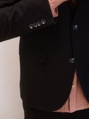 Black Slim Fit TENCEL™ Suit Jacket - Image 5 of 10