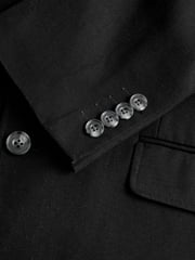 Black Slim Fit TENCEL™ Suit Jacket - Image 8 of 10