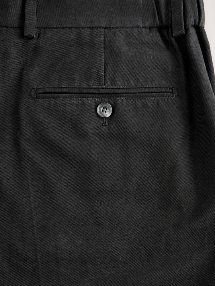 Black Slim Fit TENCEL™ Suit Trousers - Image 10 of 10