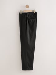 Black Slim Fit TENCEL™ Suit Trousers - Image 7 of 10