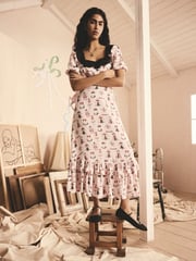 Cath Kidston Pink Dolly Muse Tea Dress - Image 1 of 9
