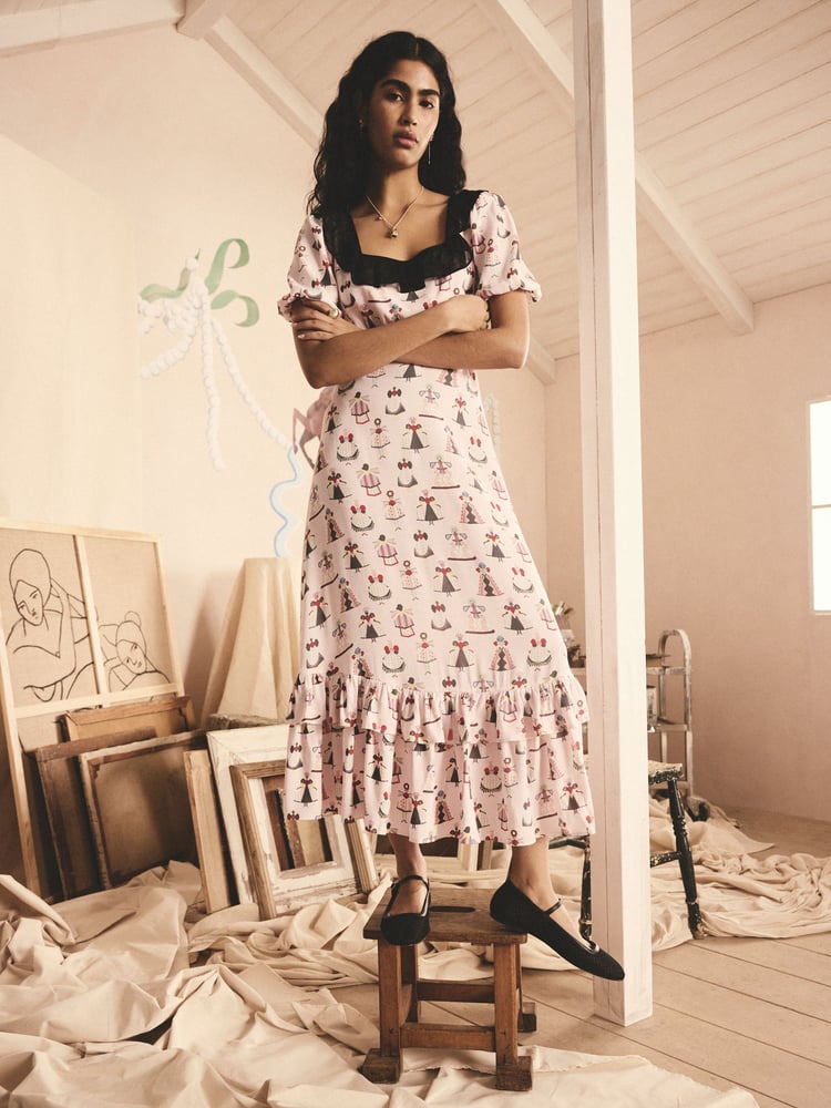 Cath Kidston Pink Dolly Muse Tea Dress - Image 1 of 9