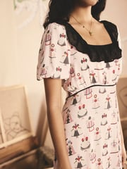 Cath Kidston Pink Dolly Muse Tea Dress - Image 4 of 9