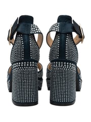 Ravel Blue Satin Heeled Sandals - Image 4 of 5