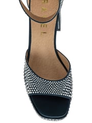 Ravel Blue Satin Heeled Sandals - Image 5 of 5