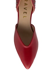 Ravel Red Pointed-Toe Court Shoes - Image 4 of 5