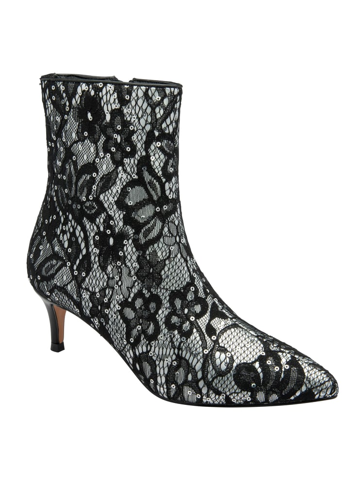 Ravel Black Pointed-Toe Ankle Boots - Image 1 of 4